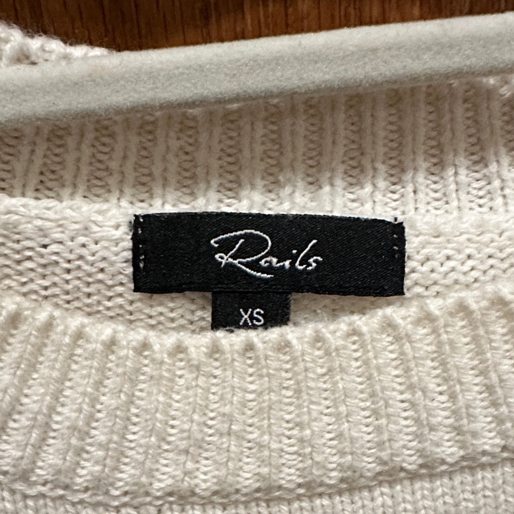 Rails White Sweater with Colorful Star Patterns​​ - Picture 2 of 6
